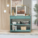 Console Table 3-Tier with Drawer and Storage Shelves by LJGDeals