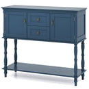 Console Table with 2 Drawers and Storage Cabinets