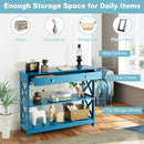Console Table 3-Tier with Drawer and Storage Shelves by DirectDeals