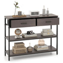Console Table with Folding Fabric Drawers for Entryway by DirectDeals