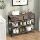 Console Table with Folding Fabric Drawers for Entryway by LJGDeals