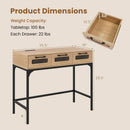 Console Table with LED Lighting and Charging Station for Living Room and Hallway by DirectDeals