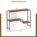Console Table with Storage Shelf and Metal Frame for Living Room by LJGDeals