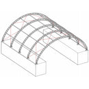 40'x40'x15' Double Truss Shipping Container Canopy Shelter by Chery Industrial