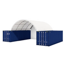 20x20 ft Container Shelter with Closed Back Panel by Chery Industrial