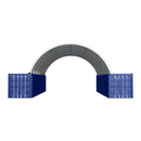 40'x40'x13' Shipping Container Canopy Shelter