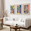 Modern Colorful Floral Matisse Wall Art Set by Wall Art Set