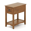 Contemporary Chair Side End Table Compact Table with Drawer Nightstand by LJGDeals