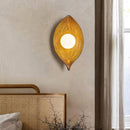 Contemporary Nordic Leaf Resin Wall Lamp