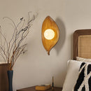 Contemporary Nordic Leaf Resin Wall Lamp