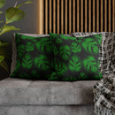 "Monstera Madness" Throw Pillow