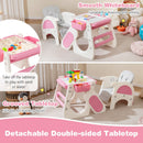 Convertible Baby High Chair with Double-layer Tray and Adjustable Backrest