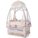 Convertible Bassinet with Removable Changing Table and Detachable Mesh Net by LJGDeals