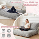 Convertible Bean Bag Floor Sofa with Washable Corduroy Cover by LJGDeals
