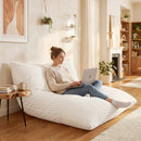 Convertible Bean Bag Floor Sofa with Washable Corduroy Cover by LJGDeals