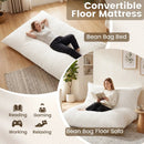 Convertible Bean Bag Floor Sofa with Washable Corduroy Cover by LJGDeals