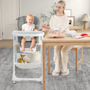 Convertible Infant Dining Chair with 5 Backrest and 3 Footrest Positions by LJGDeals