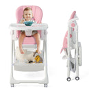 Convertible Infant Dining Chair with 5 Backrest and 3 Footrest Positions