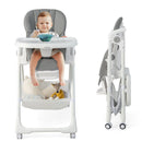 Convertible Infant Dining Chair with 5 Backrest and 3 Footrest Positions