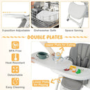 Convertible Infant Dining Chair with 5 Backrest and 3 Footrest Positions by LJGDeals