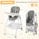 Convertible Infant Dining Chair with 5 Backrest and 3 Footrest Positions by LJGDeals
