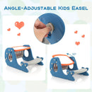 Convertible Kids Activity Table Set Toddler Easel with Erasable Whiteboard-Blue by DirectDeals