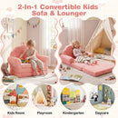 Convertible Kids Sofa 2-in-1 Fold out Toddler Couch Chair by LJGDeals