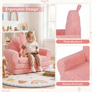 Convertible Kids Sofa 2-in-1 Fold out Toddler Couch Chair