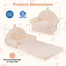 Convertible Kids Sofa 2-in-1 Fold out Toddler Couch Chair