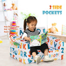 2-in-1 Convertible Kids Sofa with Velvet Fabric by LJGDeals