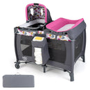 4-in-1 Convertible Portable Baby Playard Newborn Napper with Music and Toys by LJGDeals