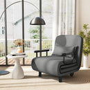 3-in-1 Convertible Sofa Bed with 5-Position Adjustable Backrest and Lumbar Pillow by LJGDeals