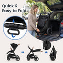 Convertible Baby Stroller with Car Seat Adapters