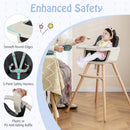 3-in-1 Convertible Wooden High Chair with Cushion by LJGDeals