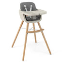 3-in-1 Convertible Wooden High Chair with Cushion by LJGDeals