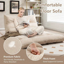 Adjustable Floor Sofa Bed with 2 Lumbar Pillows by LJGDeals
