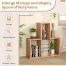 Convex Bookshelf 3-Shelf Open Bookcase Room Organizer with Anti-Toppling Device by LJGDeals