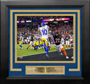Cooper Kupp Super Bowl LVI Game-Winning Touchdown Los Angeles Rams 8" x 10" Framed Football Photo by Dynasty Sports & Framing