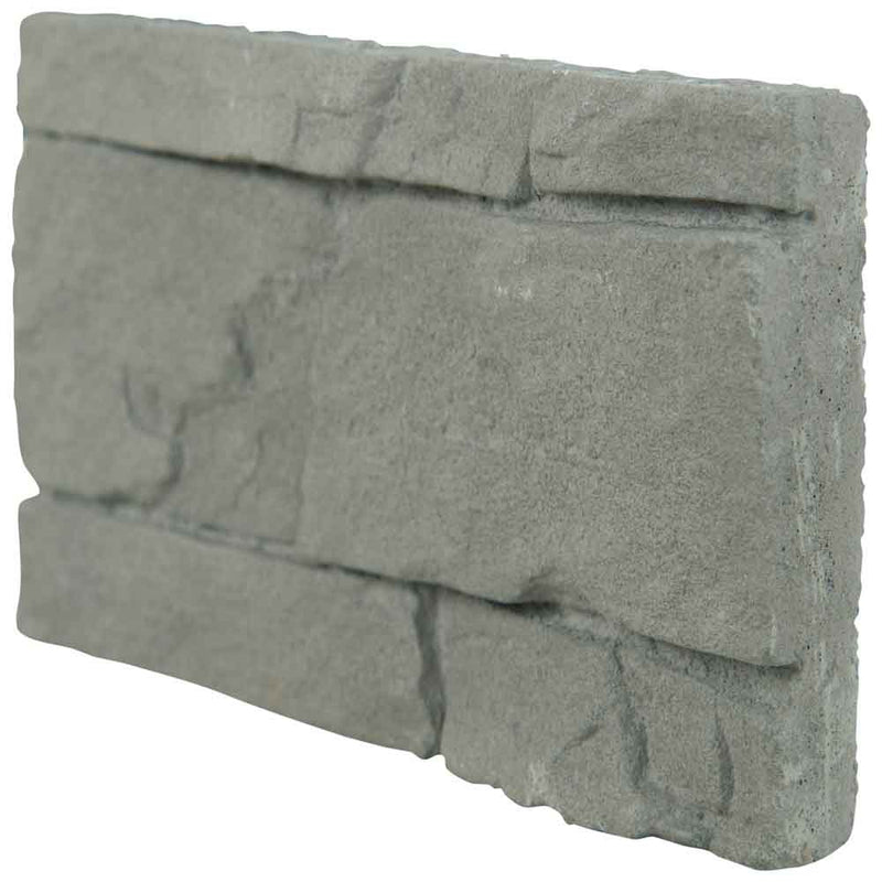 Copen ash stacked stone 9x195 natural manufactured stone LPNLECOPASH6 product shot side ledger panel view