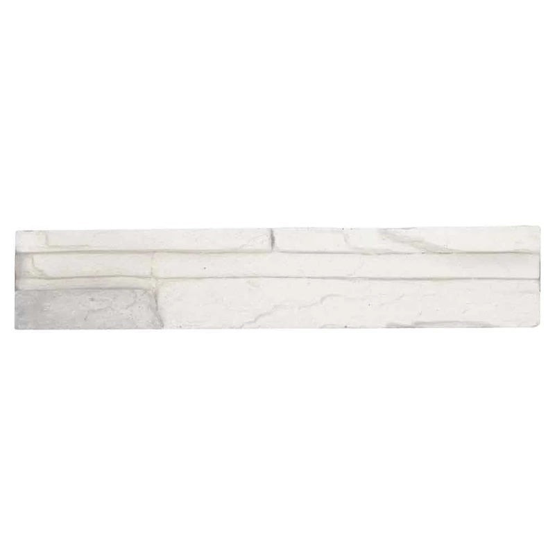 Copen snow stacked stone 9x195 natural manufactured stone LPNLECOPSNO6 product shot top ledger panel view 4