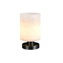 Minimalist Cylindrical Alabaster Table Lamp