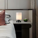 Minimalist Cylindrical Alabaster Table Lamp