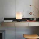 Minimalist Cylindrical Alabaster Table Lamp