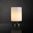 Minimalist Cylindrical Alabaster Table Lamp