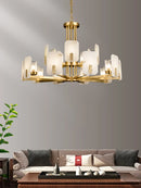 Luxury Copper Marble Chandelier