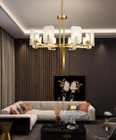 Luxury Copper Marble Chandelier
