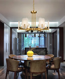 Luxury Copper Marble Chandelier