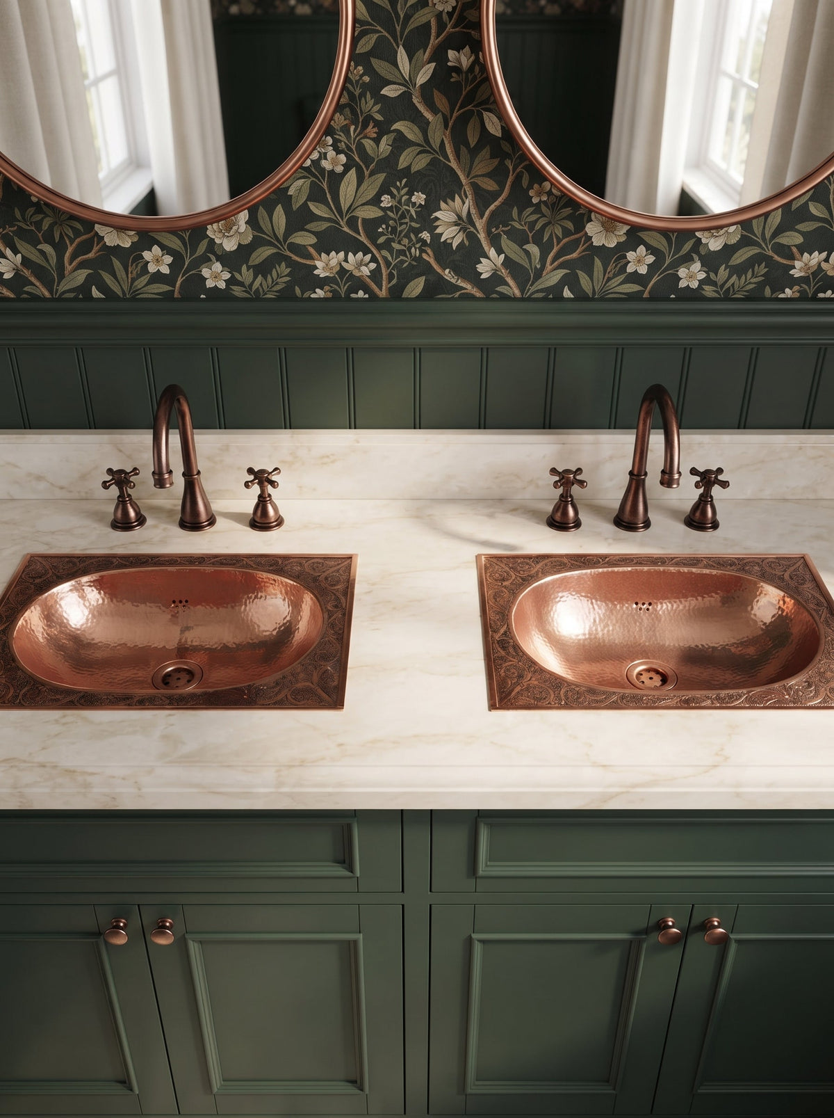 Copper Oval Drop-in Sink, photo 3 of 9