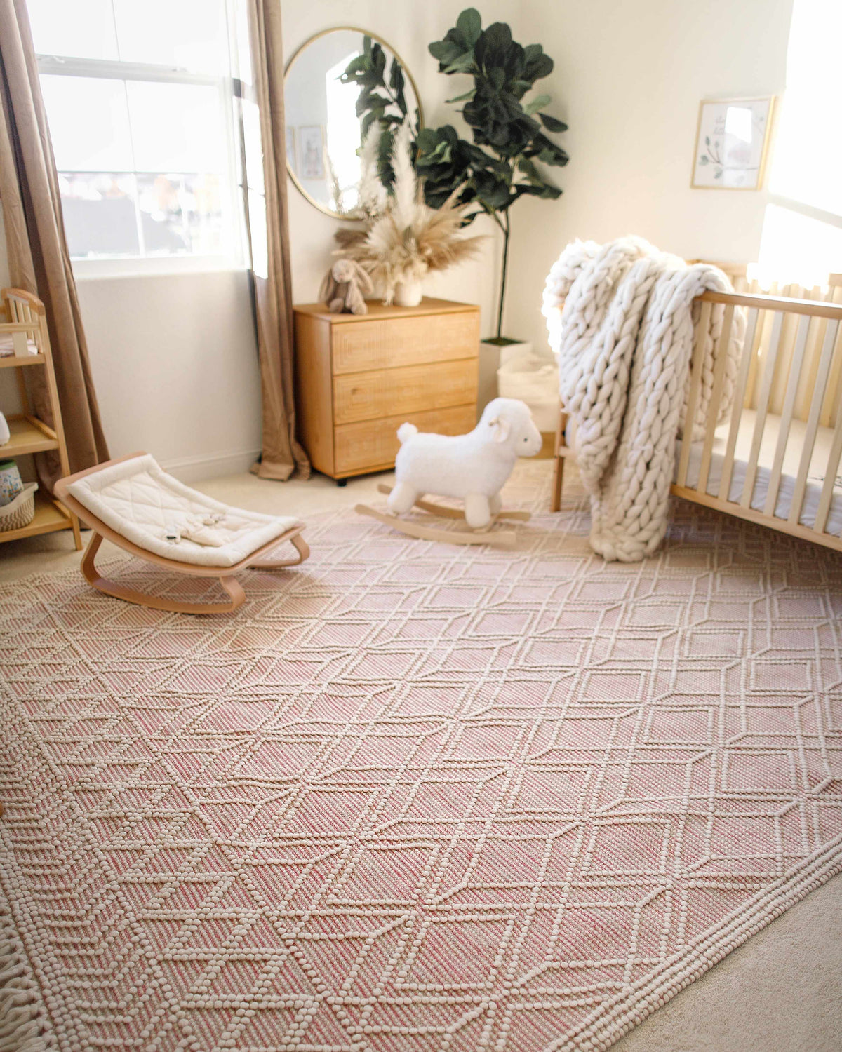 Ramsbury Pink Area Rug
