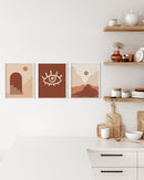 8x10 in, Set of 3, White Oak Frame